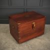 Large Military Campaign Style Mahogany Trunk - Image 4