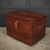 Large Military Campaign Style Mahogany Trunk - Image 7