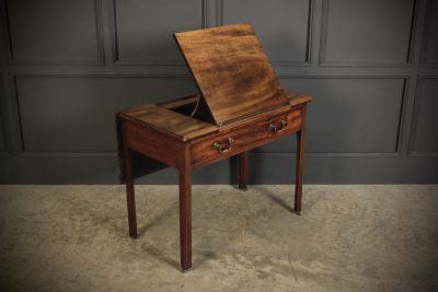 Untouched Georgian Mahogany Architects Table - Image 2