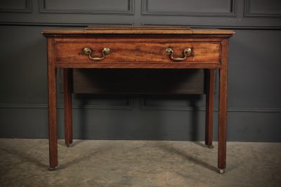 Untouched Georgian Mahogany Architects Table - Image 5