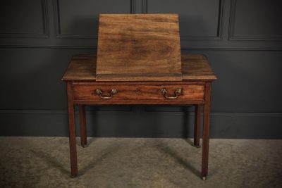 Untouched Georgian Mahogany Architects Table - Image 7