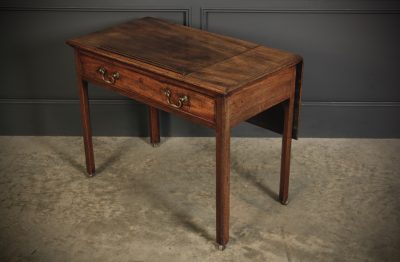 Untouched Georgian Mahogany Architects Table - Image 8