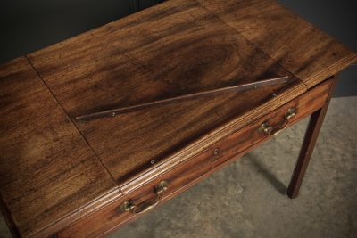 Untouched Georgian Mahogany Architects Table - Image 14