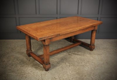 Solid Oak Extending Refectory Dining Table - Image 2