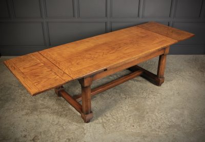 Solid Oak Extending Refectory Dining Table - Image 3