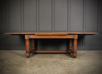 Solid Oak Extending Refectory Dining Table - Image 4