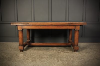 Solid Oak Extending Refectory Dining Table - Image 11