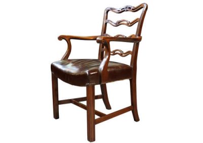 Pair of 1930s Mahogany Arm chairs - Image 3