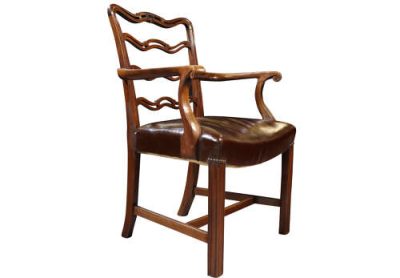 Pair of 1930s Mahogany Arm chairs - Image 5