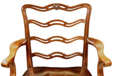 Pair of 1930s Mahogany Arm chairs - Image 7