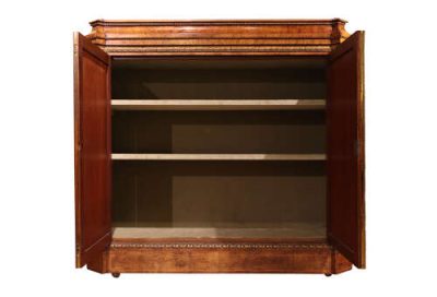 Victorian Burr Walnut Side Cabinet - Image 4